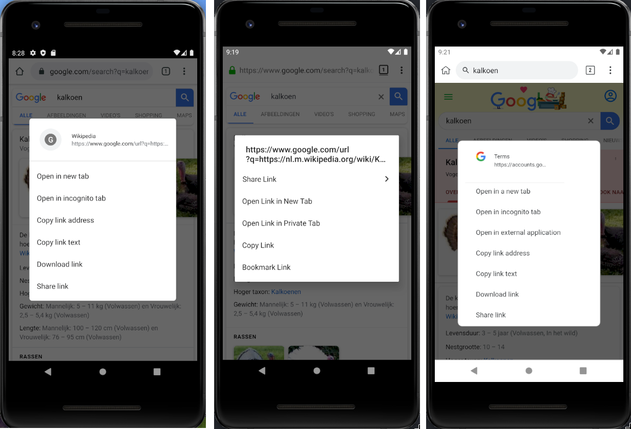 Sign-in Google pages